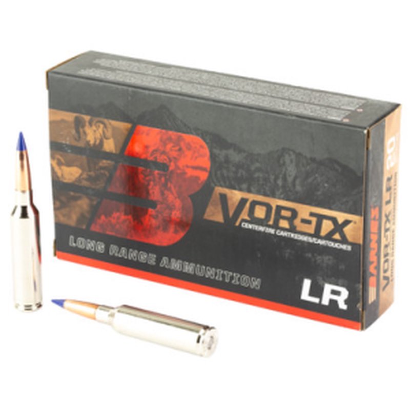 Barnes 32245 7mm PRC LRX Boat Tail 160 Grain Ammo (20 Rounds)