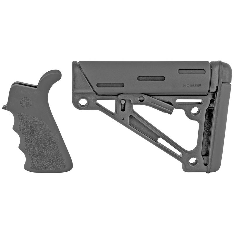 Hogue AR-15/M16 OverMolded Collapsible Buttstock & Beavertail Grip Kit Mil-Spec Black