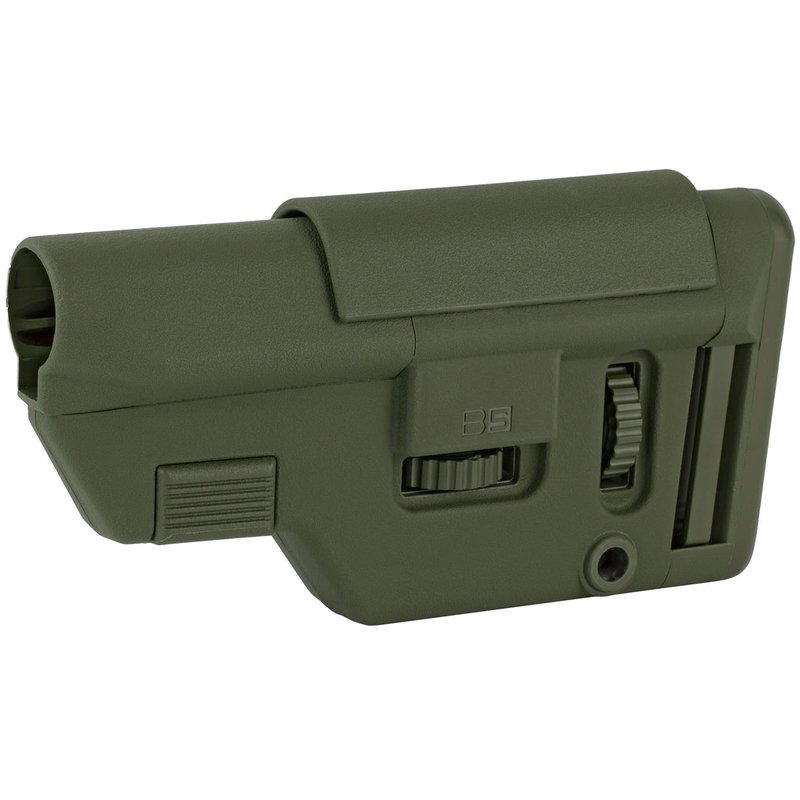 B5 Systems Collapsible Precision Stock CPS Medium OD Green Adjustable Cheekpiece CPS-1308