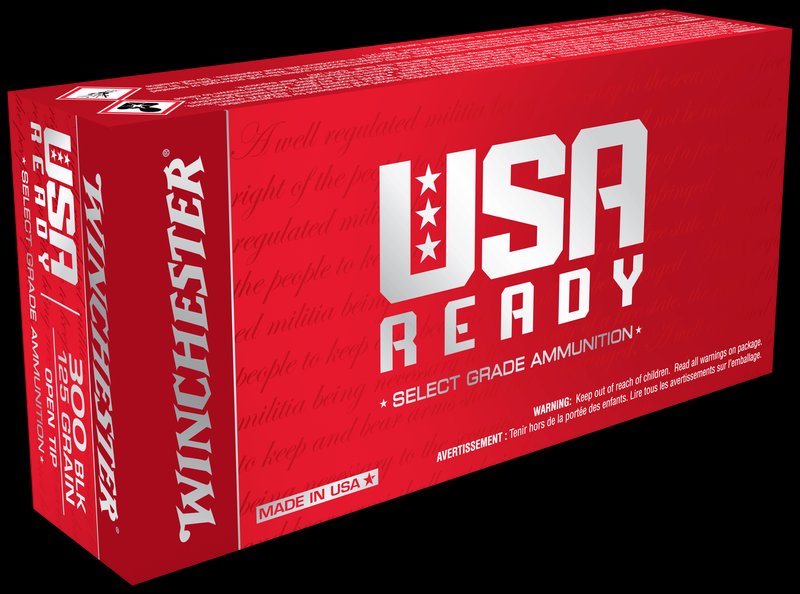 Winchester Usa Ready 300 AAC Blackout Ammunition Open Tip