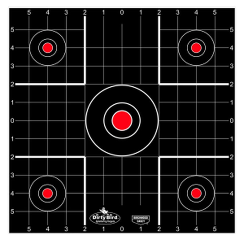 Birchwood Casey Dirty Bird 12in Sight-In Target - 100 Pack