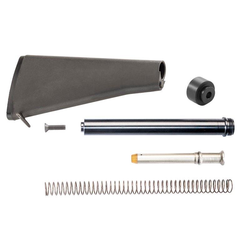 Luth-AR A2 Fixed Buttstock Kit Rifle-Length Buffer Tube Black BS-A2K