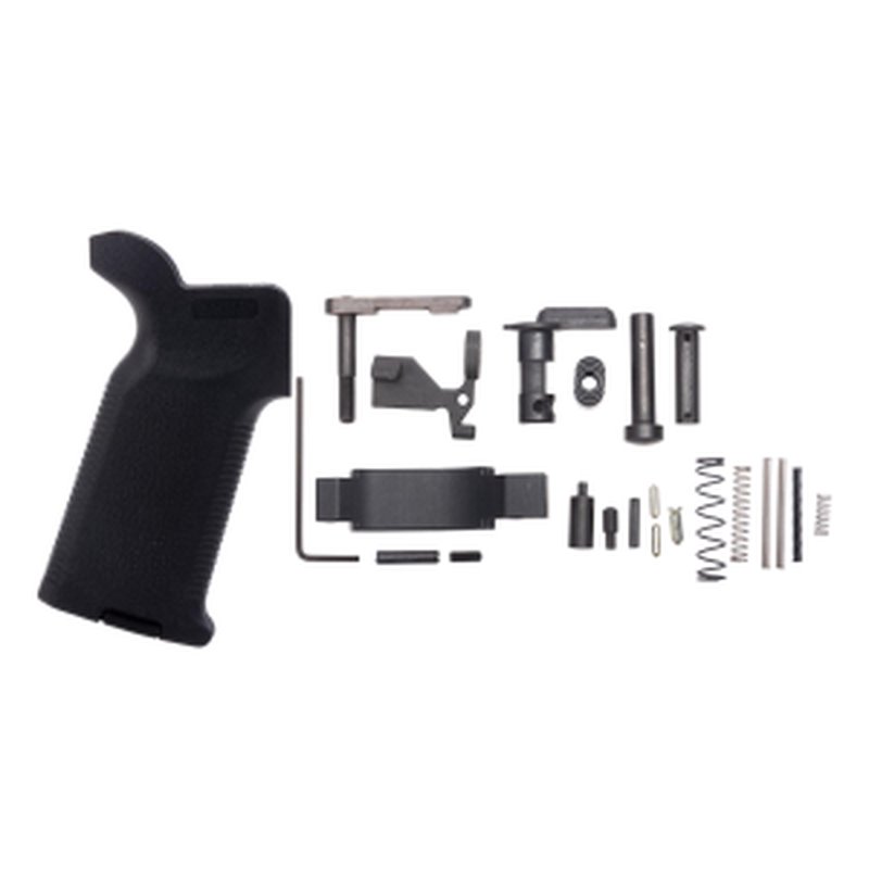 CMC Triggers AR-15 Lower Parts Kit - No FCG/Grip with Magpul MOE K2 AR Pistol Grip - Black
