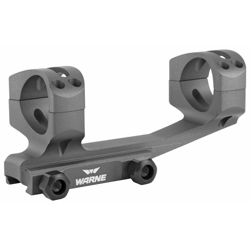 Warne Gen 2 Extnd Skeleton 30mm Gray Scope Mount for MSR AR-15