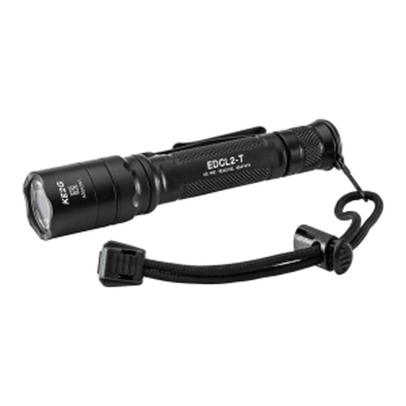 SureFire EDCL2-T Dual Output Everyday Carry Flashlight 1200 Lumens Black