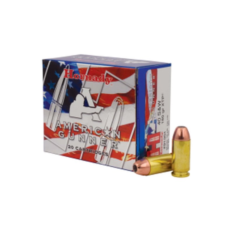 Hornady American Gunner XTP Pistol Ammunition 40 S&W 180 Grain Hollow Point