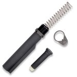 BHA Precision AR-15 Mil-Spec Buffer Tube Kit, M16 Carbine, Standard End Plate, Dry Lube Film