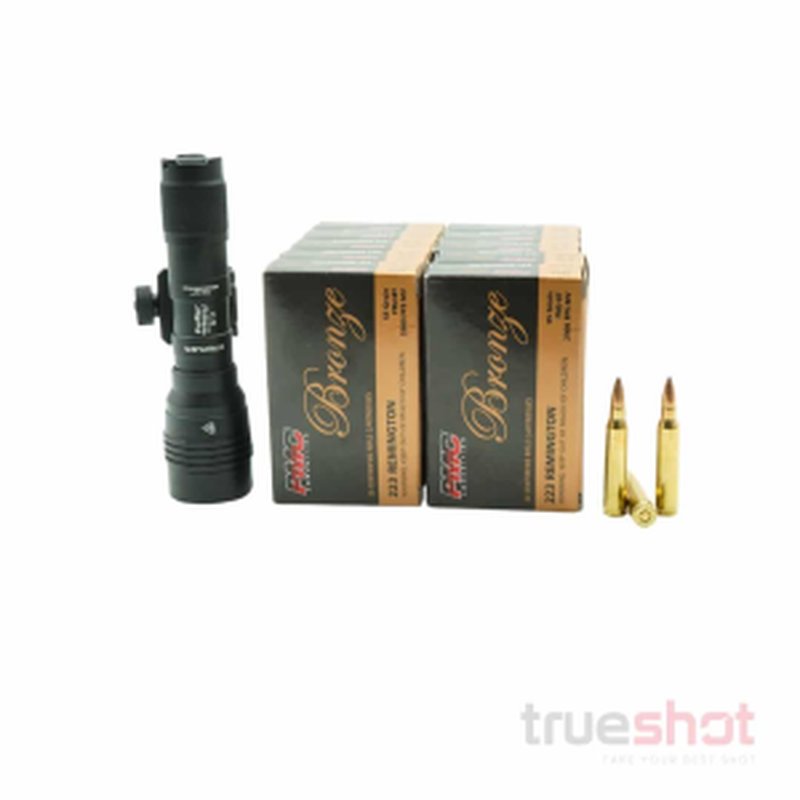 Streamlight Protac HL-X Rifle Light Bundle with 200 Rounds PMC 223 55 Grain Ammo
