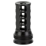 HUXWRX Safety Company Muzzle Brake-QD, 7.62mm, Black, 1/2X28, Fits HuxWrx/OSS Suppressors