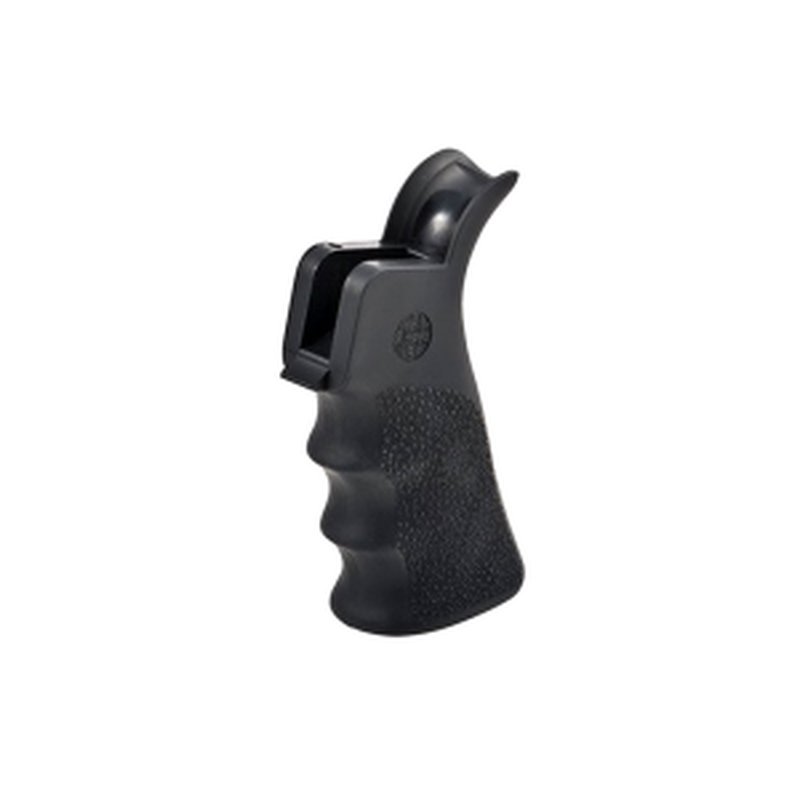 Hogue OverMolded Cobblestone Textured Beavertail Gun Grip with Finger Grooves for AR-15/M16 - Black