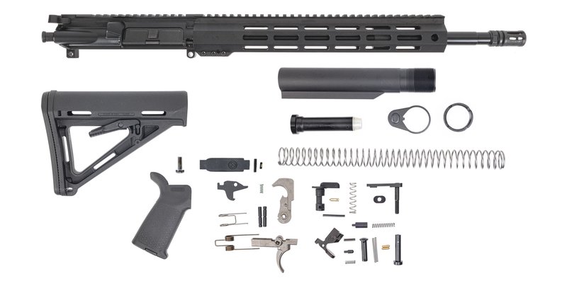 PSA 16in 5.56 NATO 1:7 Mid-Length Nitride Lightweight Hex M-LOK MOE EPT Kit