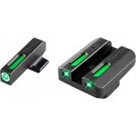 TruGlo TG13FN1A TFX Day/Night Sights FN 9 Tritium Green w/White Outline Front Green Rear Black