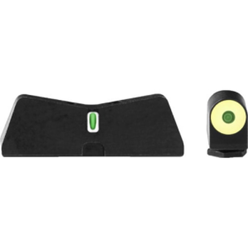 XS Sights GL0009S5Y DXT2 Big Dot Night Sights Yellow Fits Glock 17/19