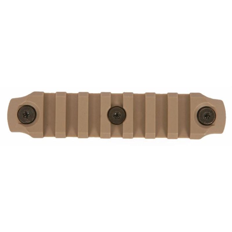 Bravo Company 4in Keymod Picatinny Nylon Rail Section, Flat Dark Earth