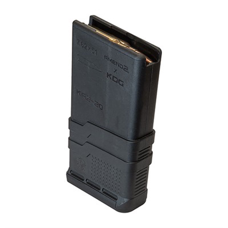 Amend2 Kinetic Development Group Mod 3 Magazine KA2-20, SCAR 17, 17S, 20, 20S 7.62x51mm, 308 Winchester 20-Round Polymer Black