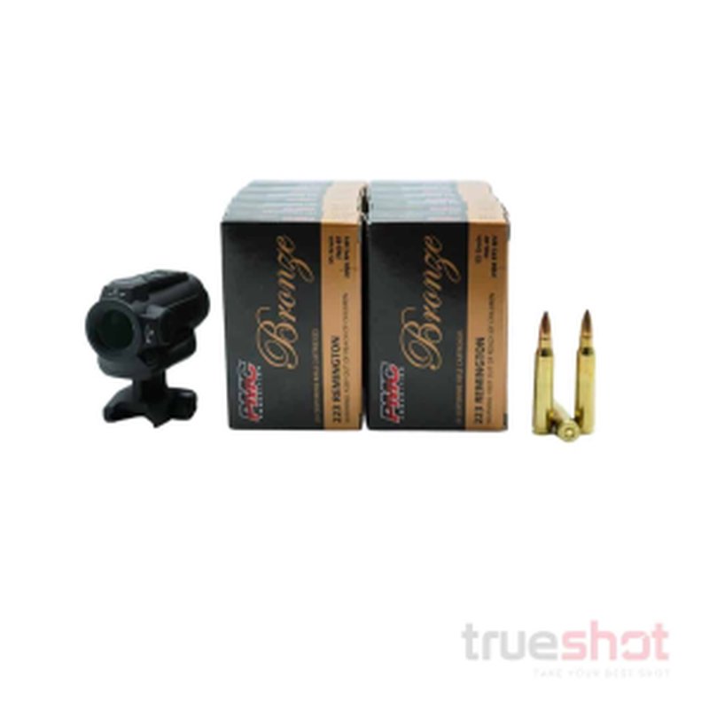 Holosun ARO-RDS Red Dot Rifle Sight + 200 Rounds PMC Ammo 223 Rem/5.56x45mm