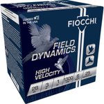Fiocchi Field Dynamics High Velocity 28 Gauge Shotshell Ammunition 3 in 1300 fps 1 oz #6 Shot