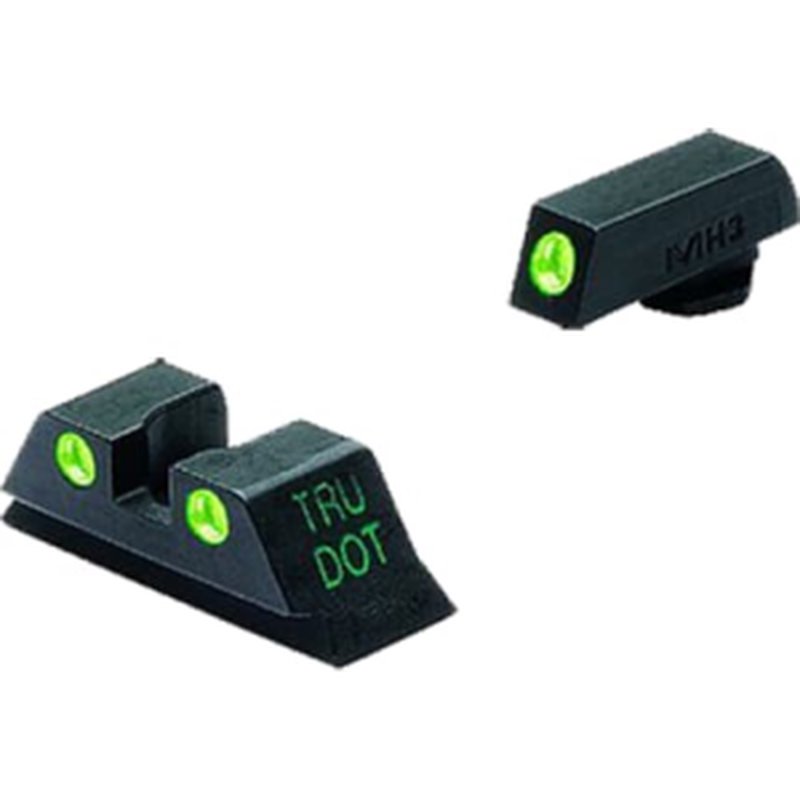 Meprolight 10222 Tru-Dot NS Fixed Night Sights for Glock 10/40/45 (Green Tritium)