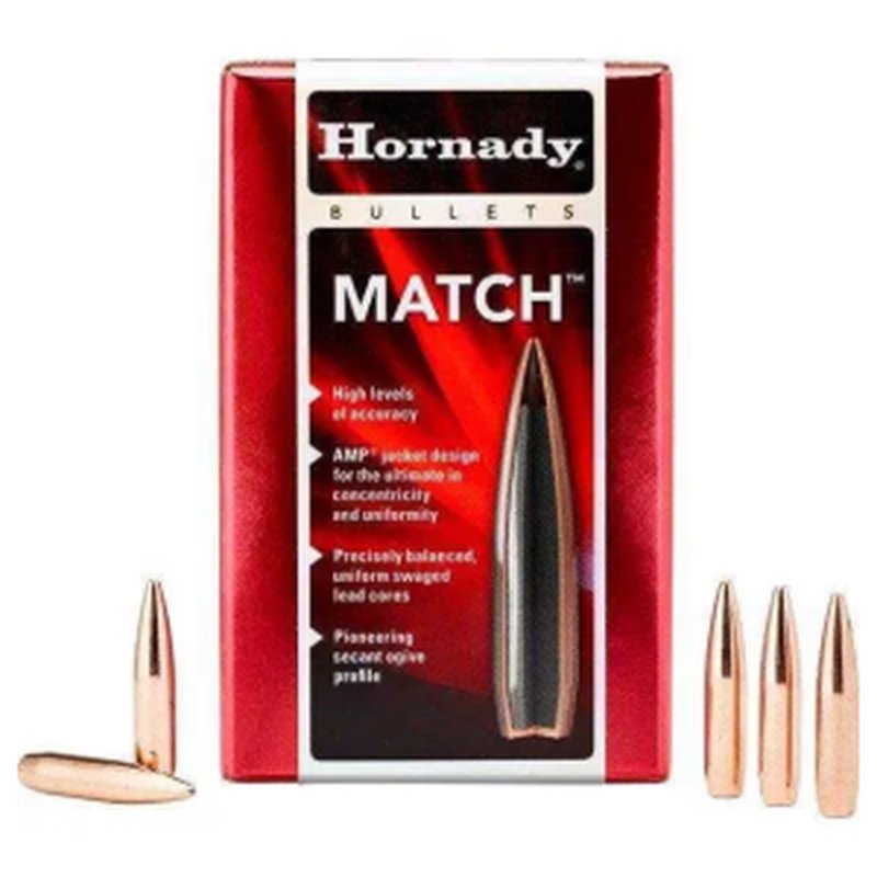 Hornady 30 Cal 168gr BTHP Boat Tail Hollow Point 250-Round Ammo