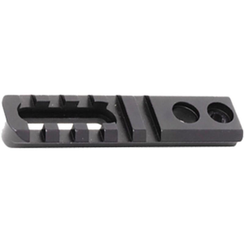 AG Composites Picatinny Rail Section with Quick Detach Flush Cup 3.25" Aluminum Black