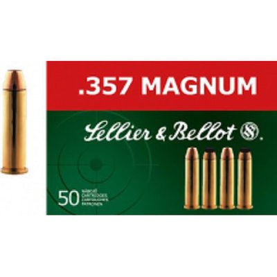 Sellier & Bellot SB357L Handgun 357 Magnum 158 Lead Flat Point 50Bx