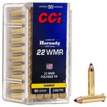 CCI V-MAX Varmint Ammunition .22 WMR Polymer Tip 30gr
