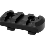 Warne Scope Mounts M-LOK 3 Slot Rail, Picatinny, 6061-T6 Aluminum, Black Anodized, M-LOK Compatible.