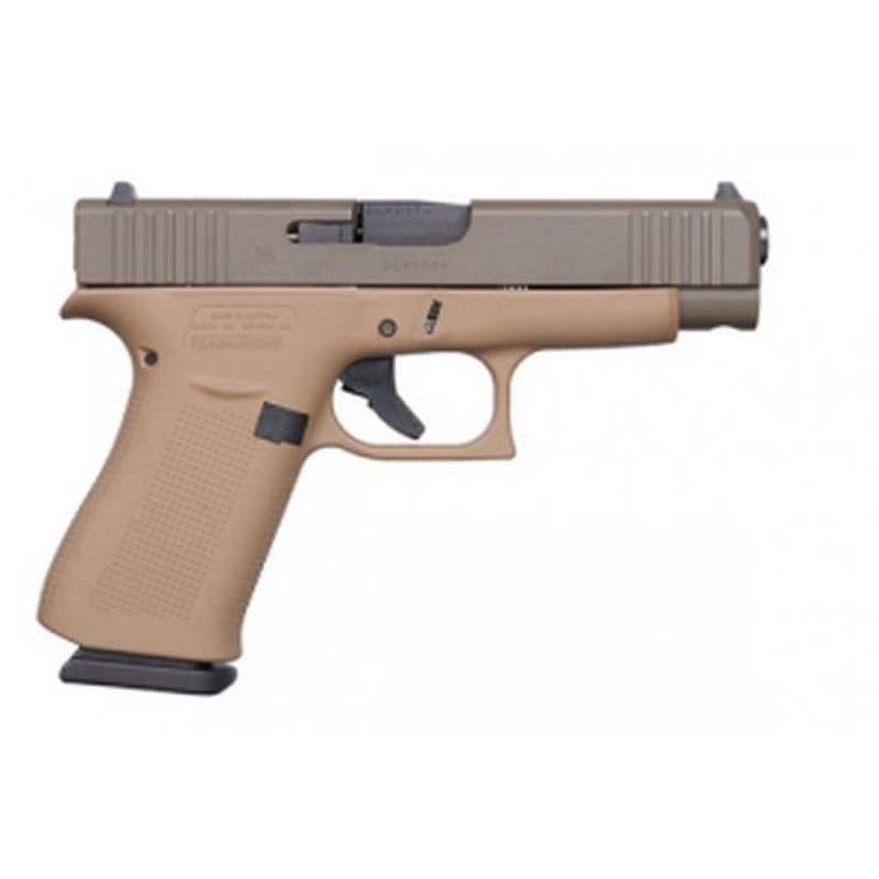 Glock G48 9mm 4.01" 10rd FDE Compact Pistol w/ Adjustable Sights