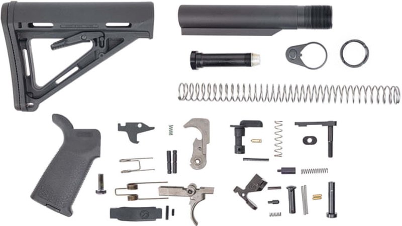DPMS AR-15 MOE Lower Build Kit with Panther Polished Trigger DP51655109854
