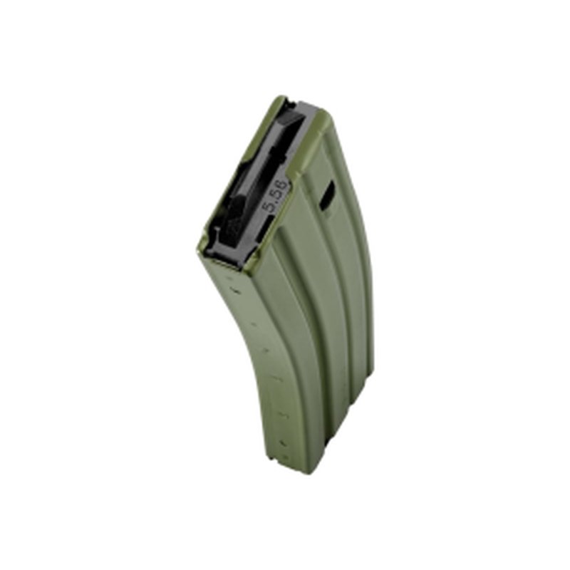 C Products Defense Duramag Speed 30-Round AR-15 .223/5.56/300 BLK Magazine OD Green Aluminum