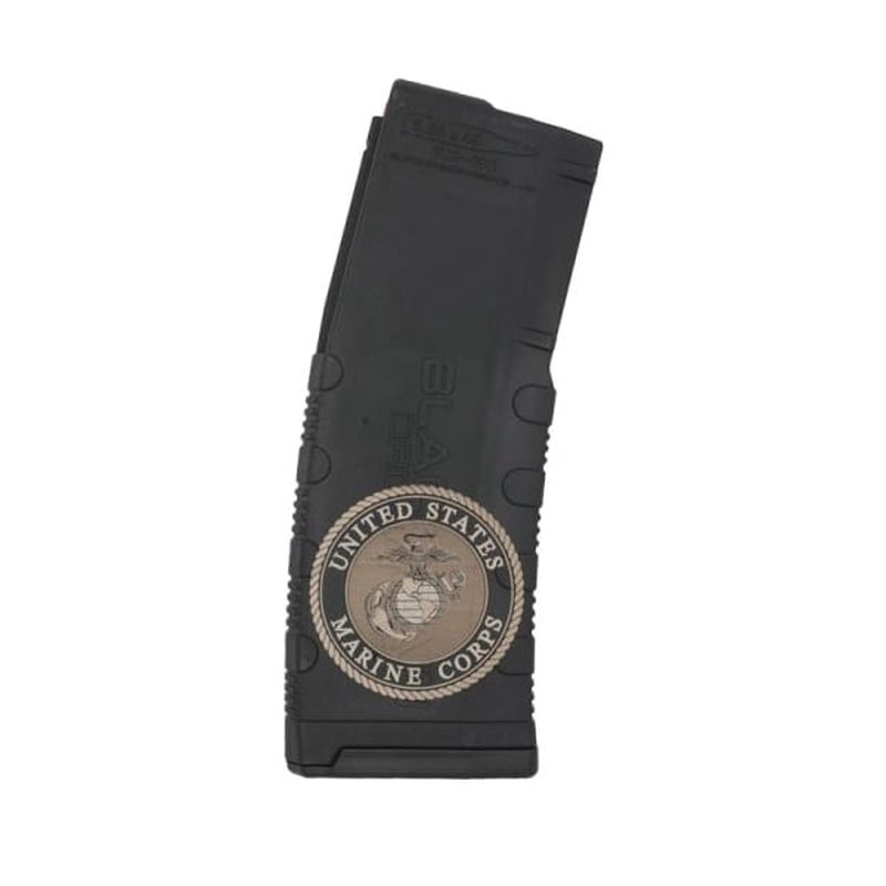 Black Rain Ordnance US Marine Corps Seal 30-round Magazine 5.56x45mm/.223 Remington, Black/Tan