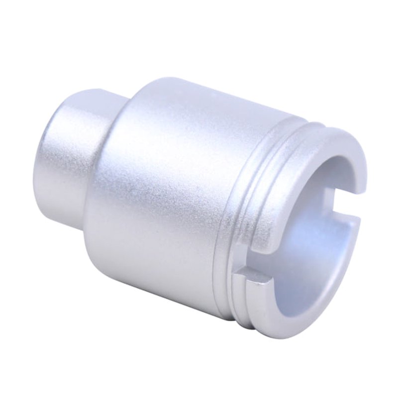 Guntec USA AR .308 Cal Stubby Slim Compact Flash Can Anodized Clear