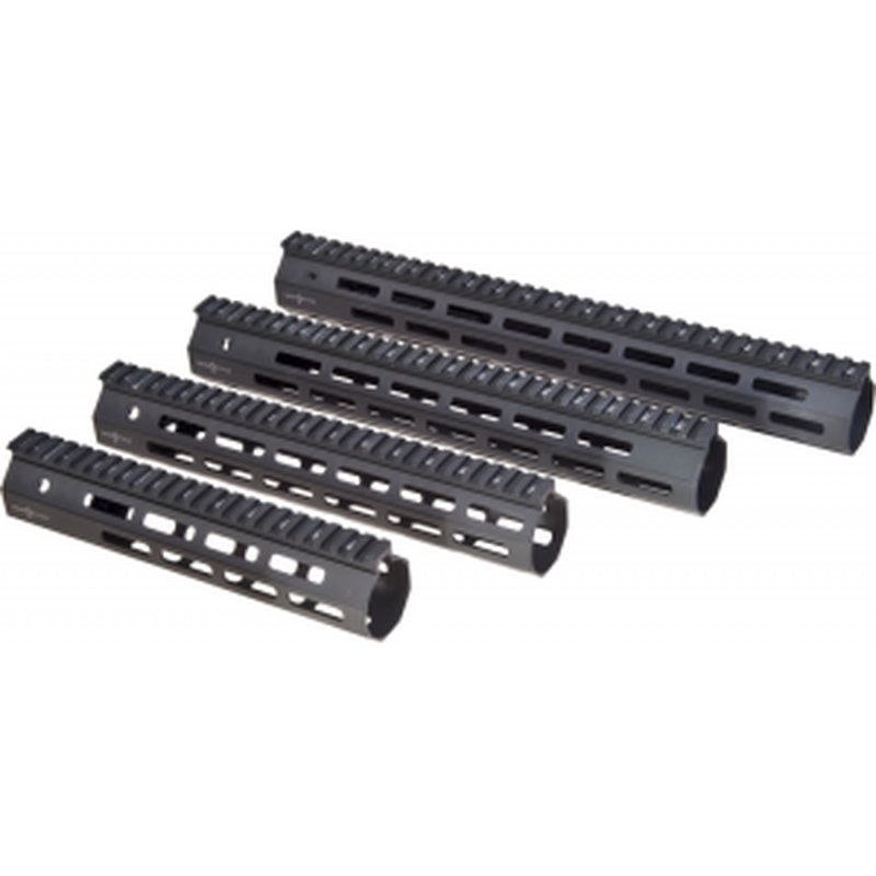 Troy Ind SRAIML115BT00 Battle Rail 15" L Aluminum with Black Anodized Finish & M-LOK Slots for AR-15