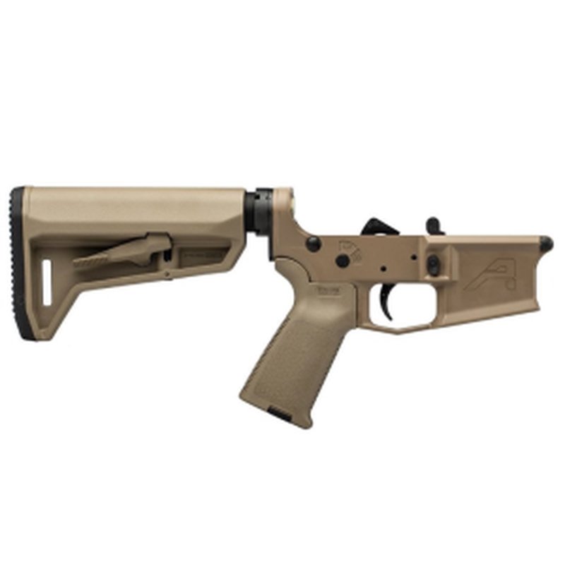 Aero Precision M4E1 Complete Lower Receiver with FDE MOE Grip & SL-K Carbine Stock - FDE Cerakote