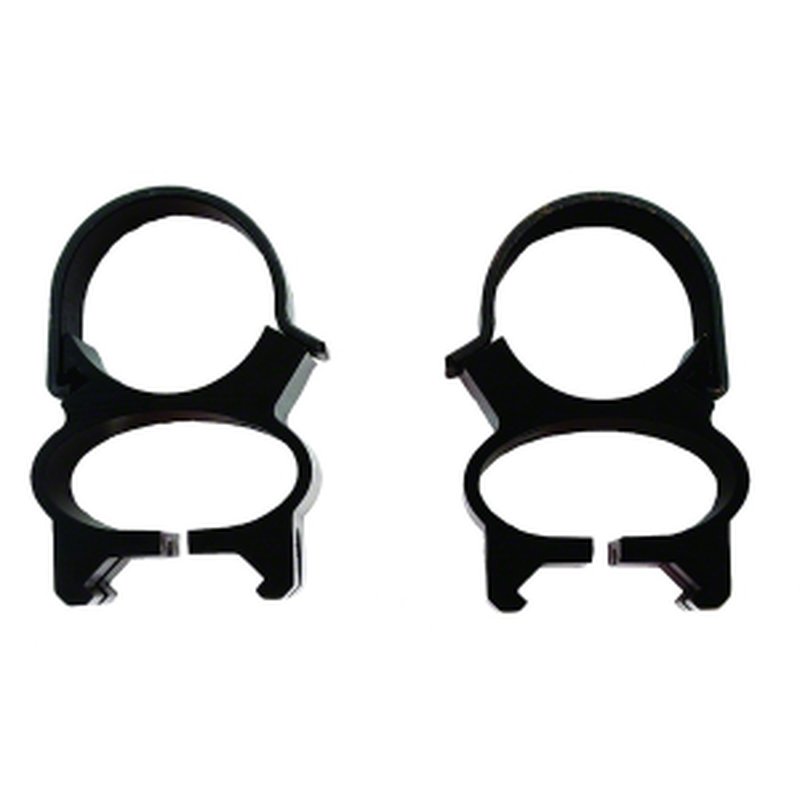 Weaver See-Thru 1in Matte Scope Rings (49523)