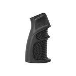NCStar DLG-090 Ergonomic AR Grip Black Polymer with Core, Finger Grooves, Storage Compartment.
