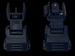 NCStar VG166 Picatinny Low-Profile Flip-Up Front & Rear Sights