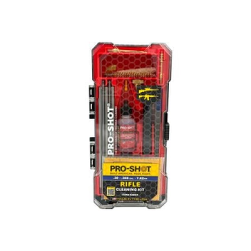 Pro Shot R30KIT .308 7.62 rifle cleaning kit premium tools storage box