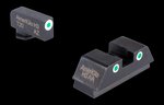 AmeriGlo GL-339 Long Tall Tritium Glock Sights (Green/White/Green) for 42/43/43X/48
