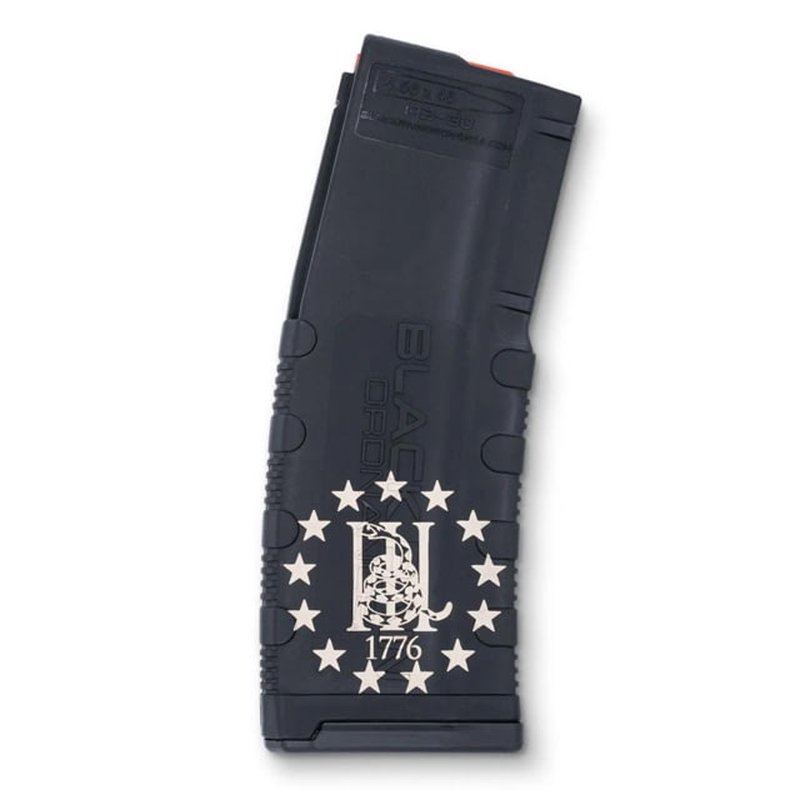 Features of Black Rain Ordnance AR-15 .223 Rem/ 5.56 NATO 30 Round Magazine w/ Huckleberry Engraving