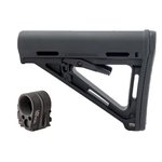 AR-15 MOE Stock Collapsible Mil-Spec W/ Folding Stock Adapter