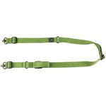 GrovTec QS 2-Point Sabre Sling 1.25 Inch Wide Green Quick Slide Push-Button Swivels