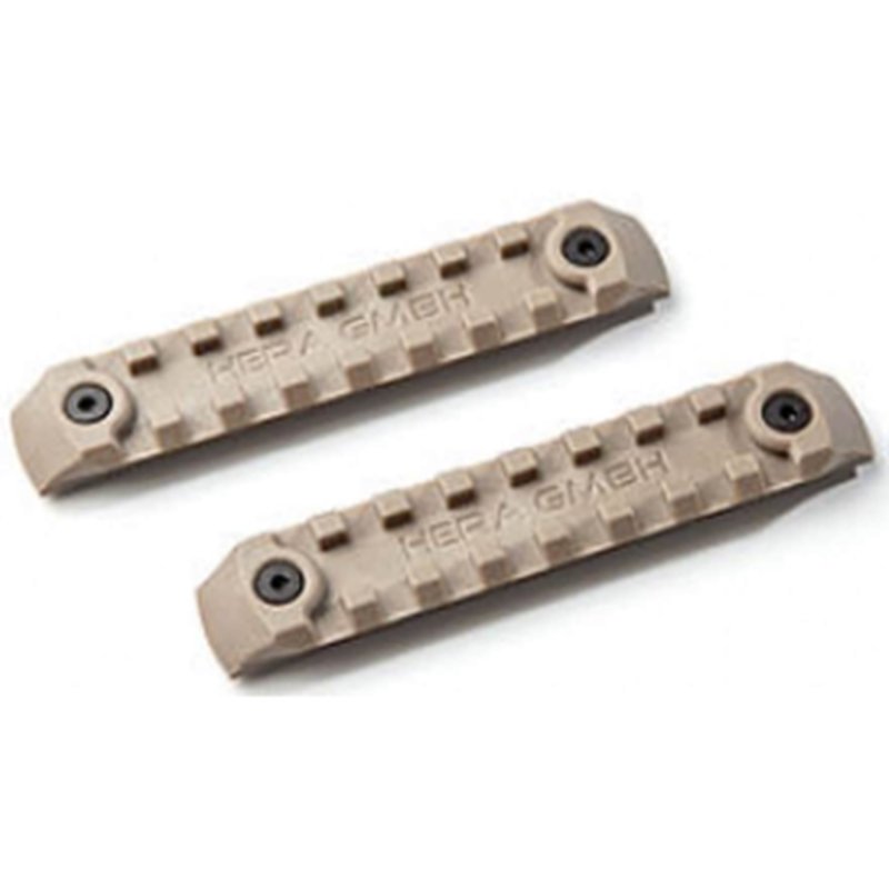 Hera Arms P-KMRS Accessory Rail KeyMod Polymer Tan 2PK