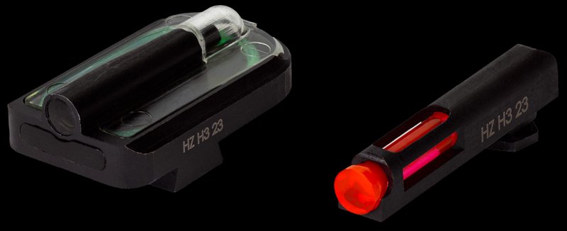 HIVIZ FastDot H3 Glock Red Fiber-Optic Front Sight & Green Rear