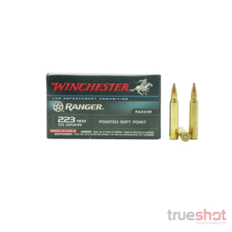 Winchester Ranger 223 Rem 55 Grain PSP Ammunition 1000 Rounds