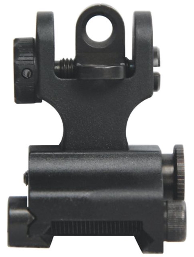 Samson Manual Folding Same Plane Aperture Sight - Black