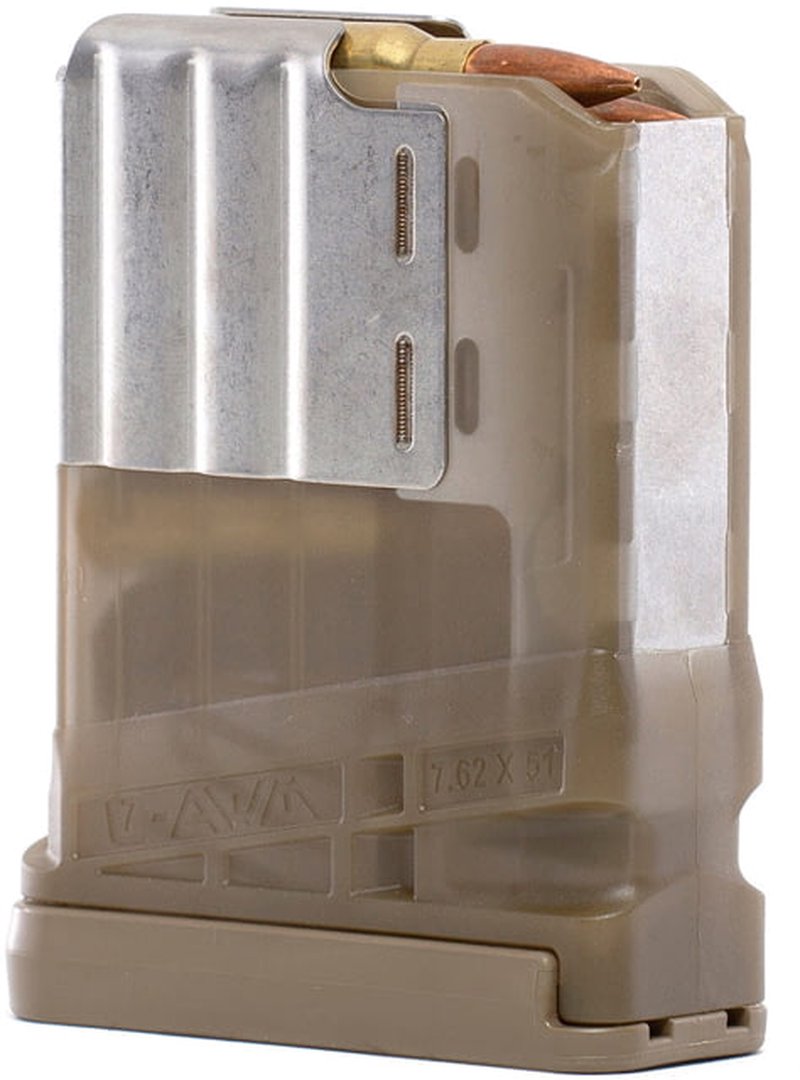 Lancer Systems L7AWM Gen2 308 Win 10-Round Translucent Dark Earth Polymer Magazine