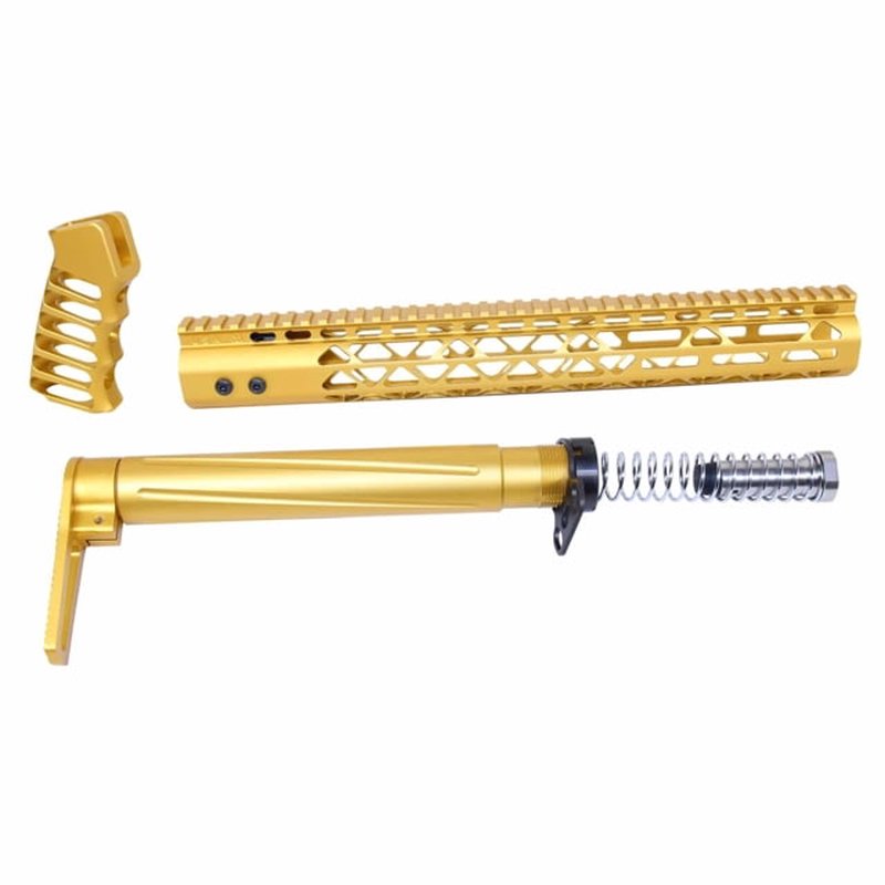 Guntec USA AR .308 AIR Lite Series Complete Furniture Set (T6 Aluminum)