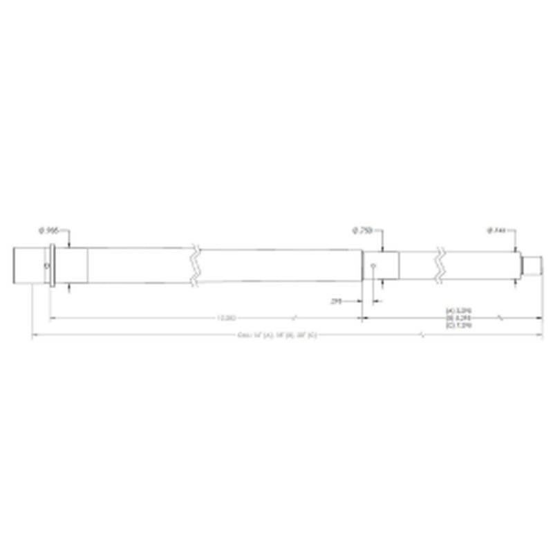 Proof Research 128664 6mm ARC AR-Style Barrel 16in Stainless .750 Gas Journal
