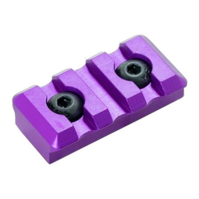 Timber Creek M-LOK 3 Slot Picatinny Rail, Purple Anodized
